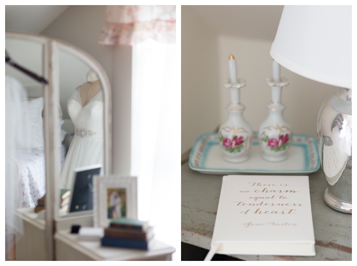 a dreamy bridal suite getting ready
