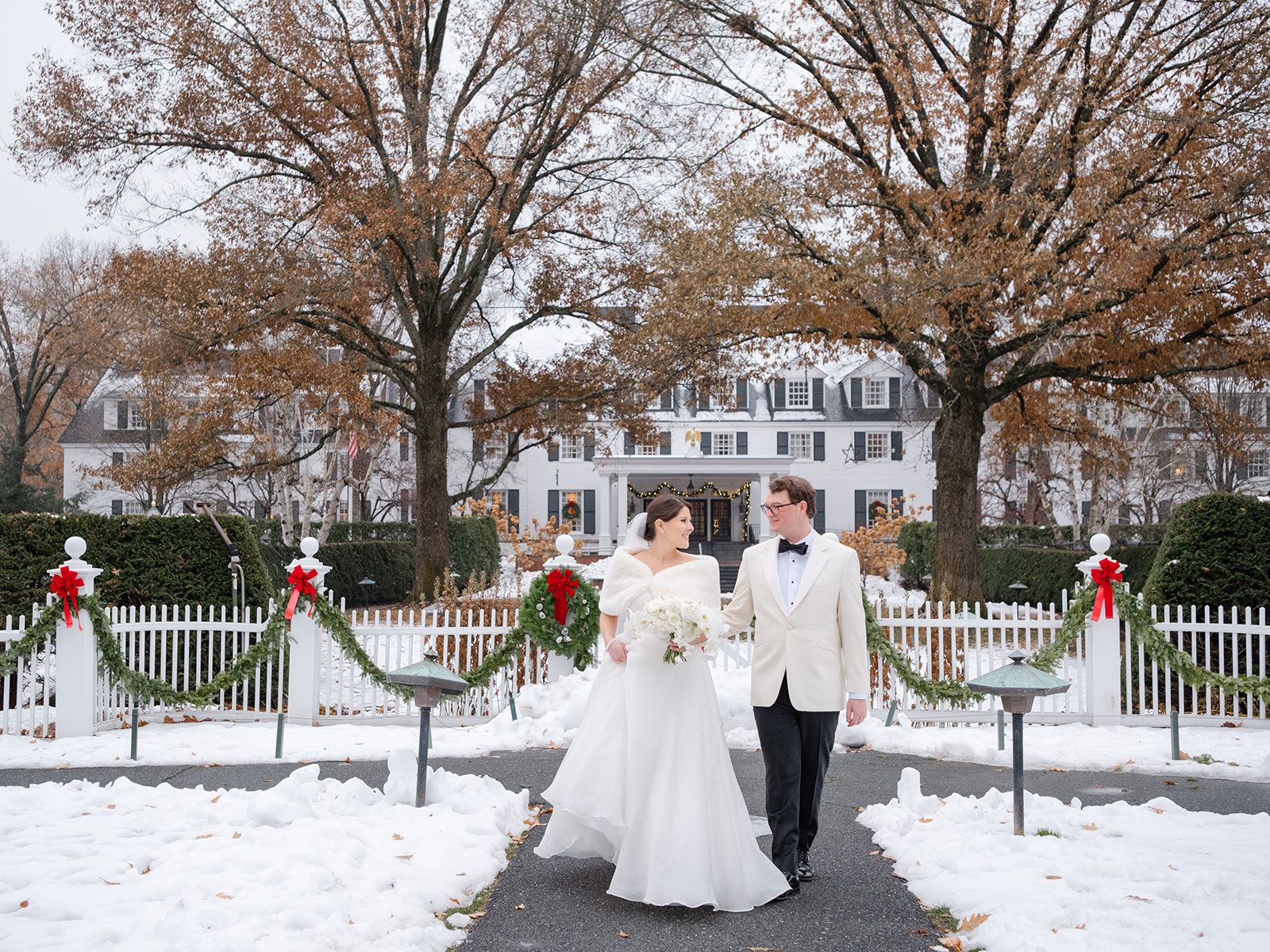 winter wedding in vermont